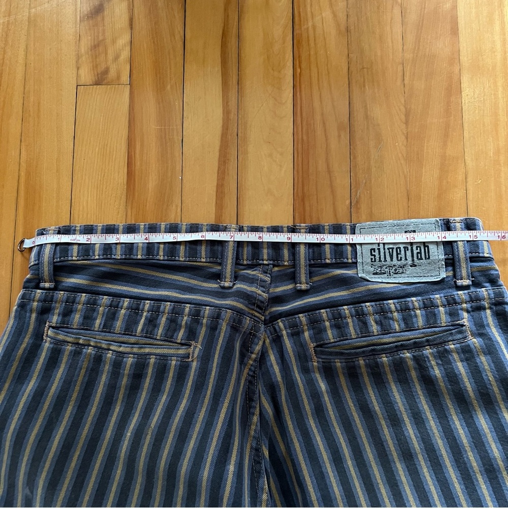Vintage Levis‎ SilverTab Baggy Chino Shorts Mens 32 Striped 90s Y2K - Picture 12 of 15